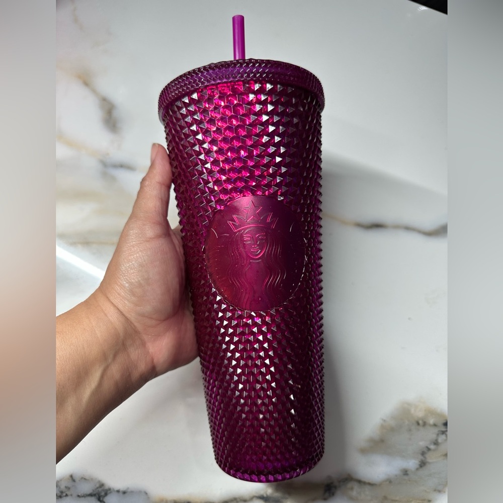 Starbucks Magenta StuddedTumbler